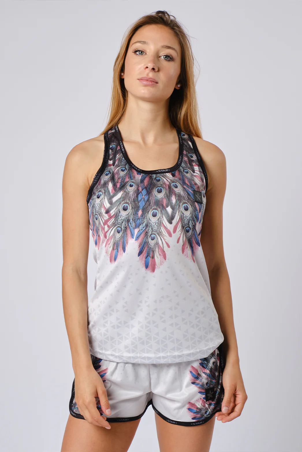 "Sand Off" Beach Volleyball Tank Top Women Peacock