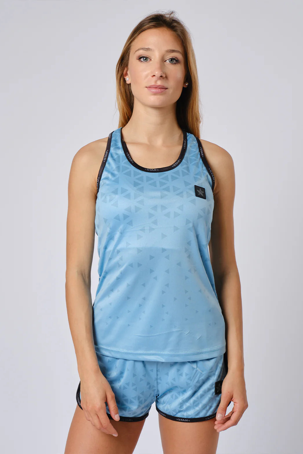 "Sand Off" Beach Volleyball Tank Top Women Blu