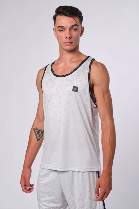 "Sand Off" Beach Volleyball Tank Top White